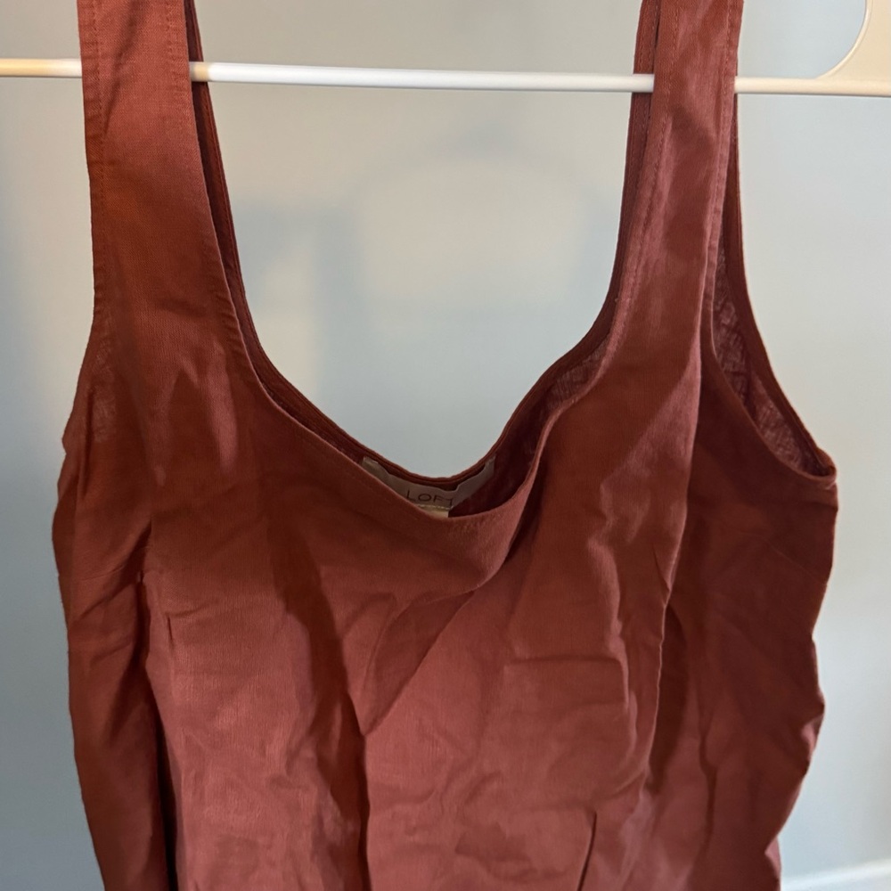 Loft Rust Sleeveless Top